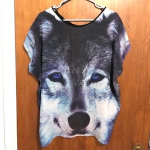 Blue Wolf Shirt